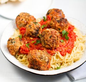 vegan spaghetti and meatballs